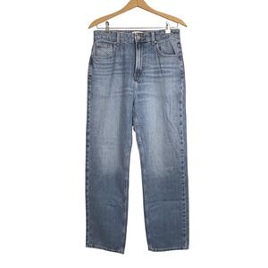 We The Free People Size 29 Pacifica High Rise Slim‎ Straight Leg Jeans Med Wash